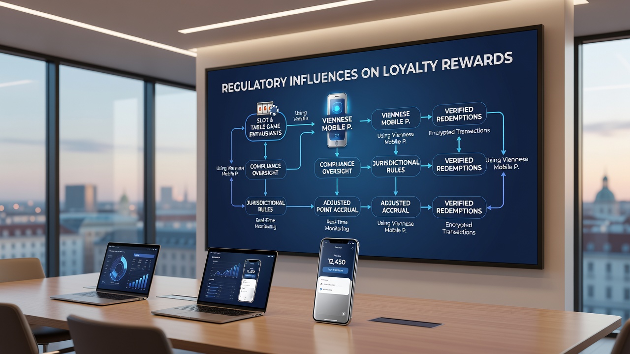 Regulatory compliance dashboard displaying loyalty reward adjustments for Viennese table game users on mobile platforms
